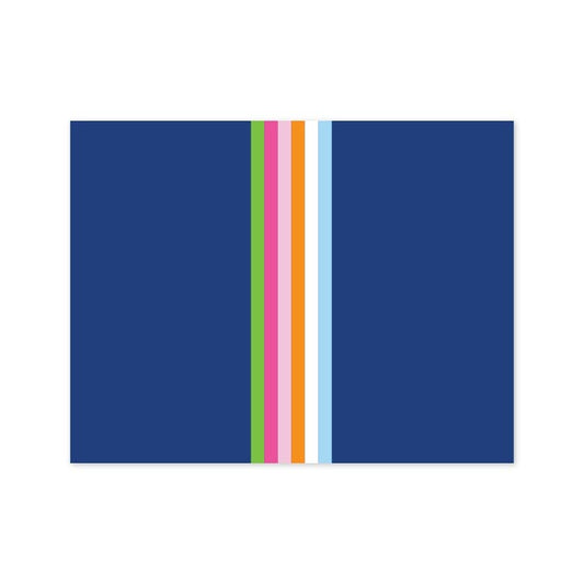 STRIPED FOLDOVER NOTES