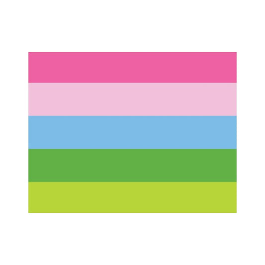 STRIPED FOLDOVER NOTES