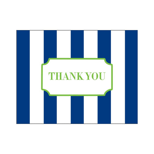 CABANA STRIPE THANK YOU FOLDOVER NOTES
