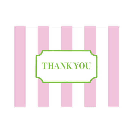 CABANA STRIPE THANK YOU FOLDOVER NOTES