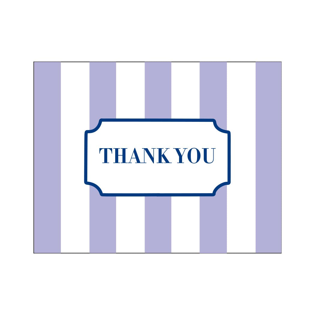 CABANA STRIPE THANK YOU FOLDOVER NOTES
