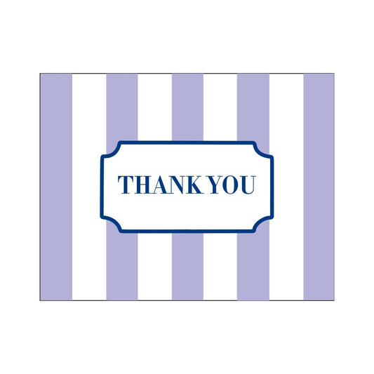 CABANA STRIPE THANK YOU FOLDOVER NOTES