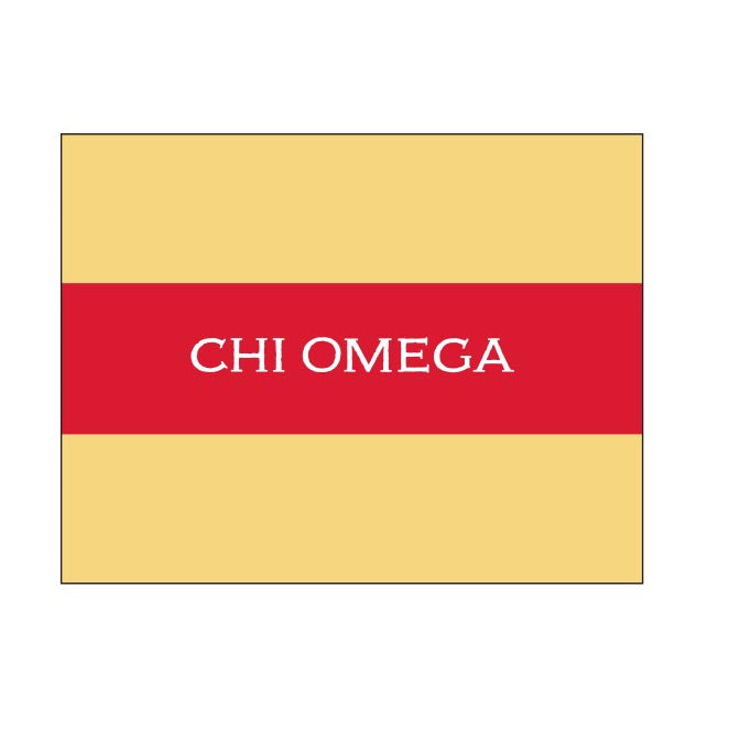 GREEK RUGBY STRIPE FOLDOVER NOTES