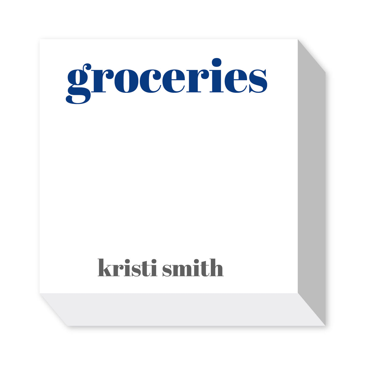 GROCERY LIST PERSONALIZED NOTEPADS