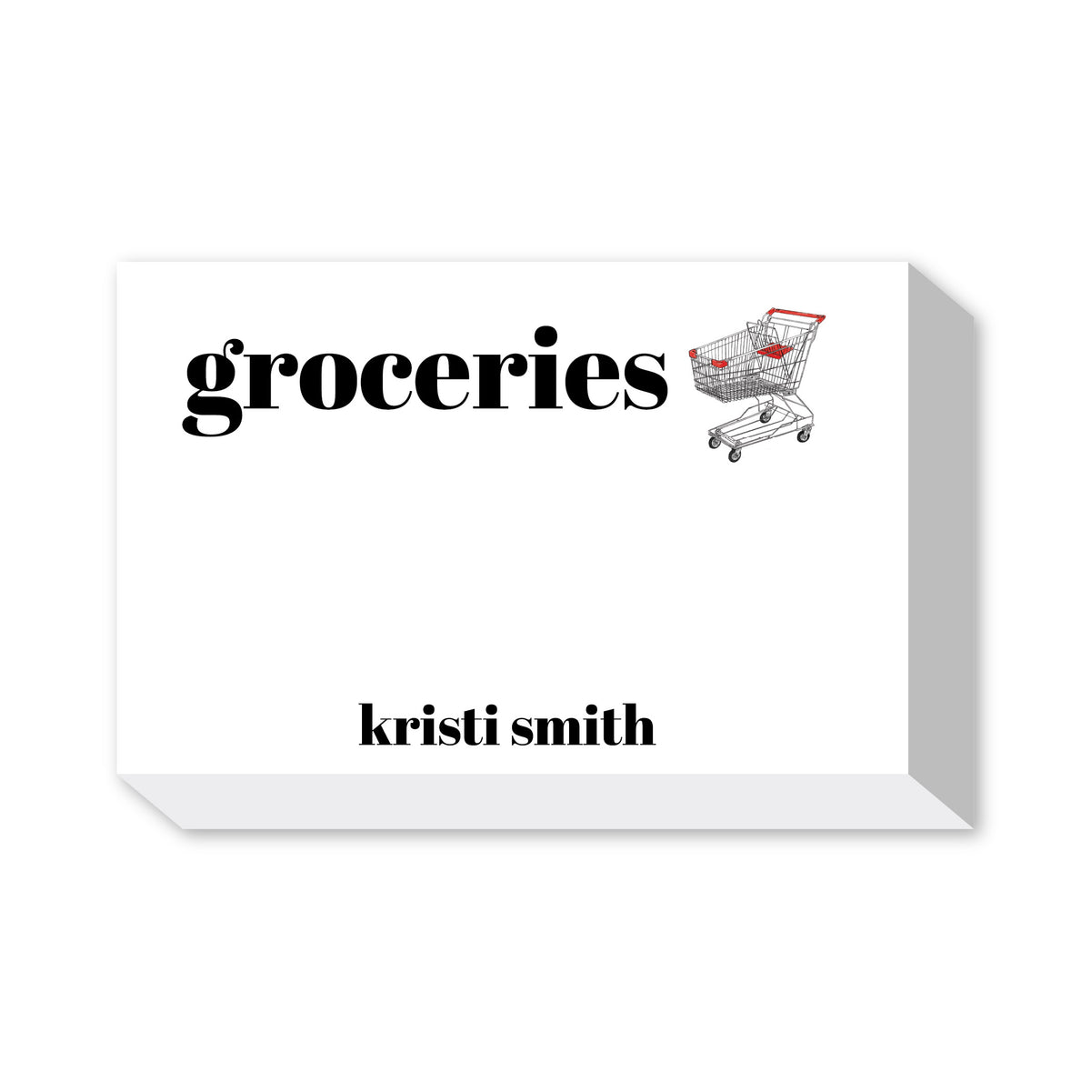 GROCERY LIST PERSONALIZED NOTEPADS