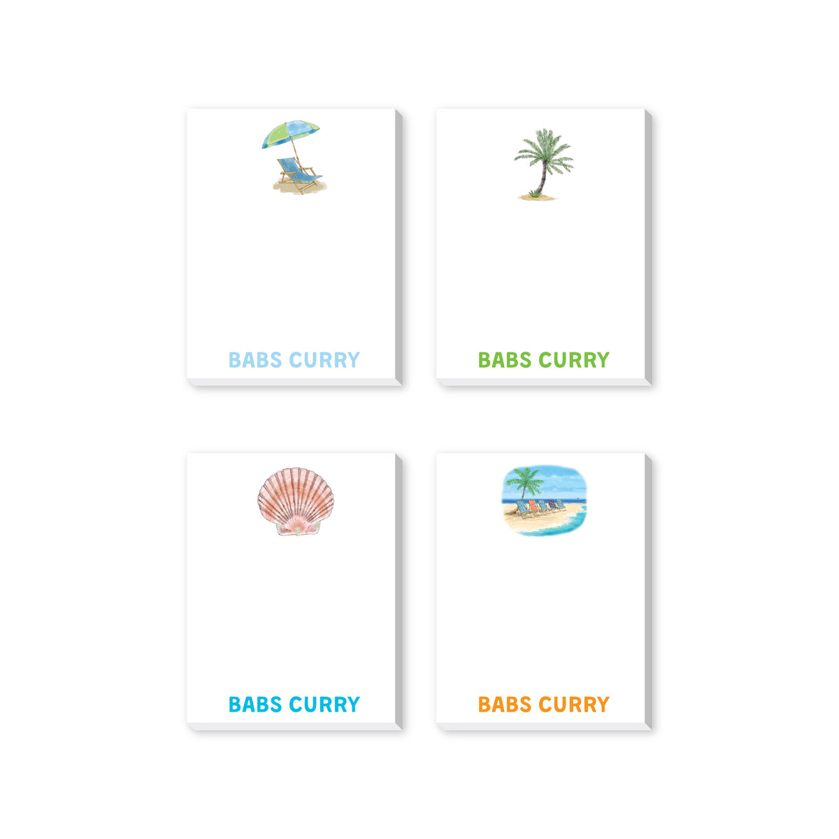 BEACH VACATION PERSONALIZED NOTEPADS