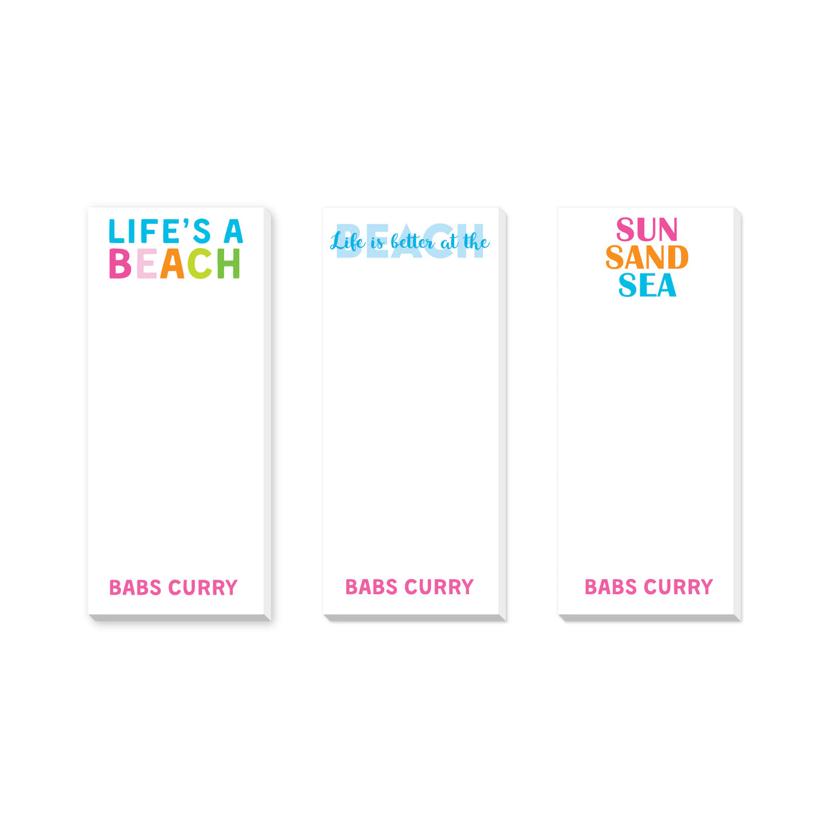 BEACH VACATION PERSONALIZED NOTEPADS