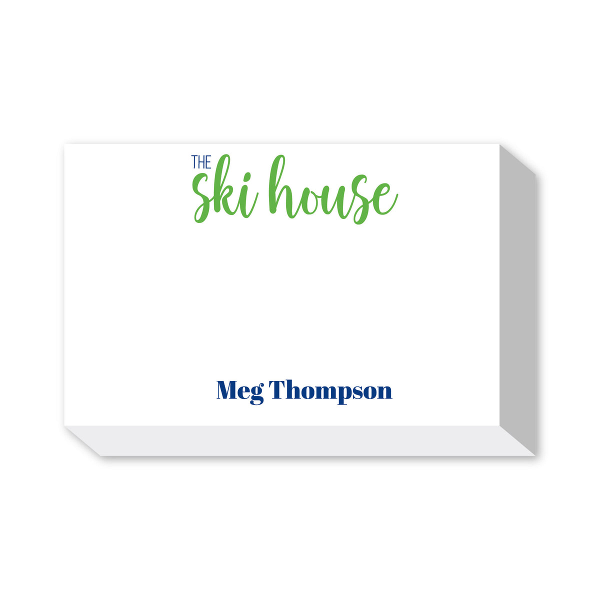 SKIING PERSONALIZED NOTEPADS