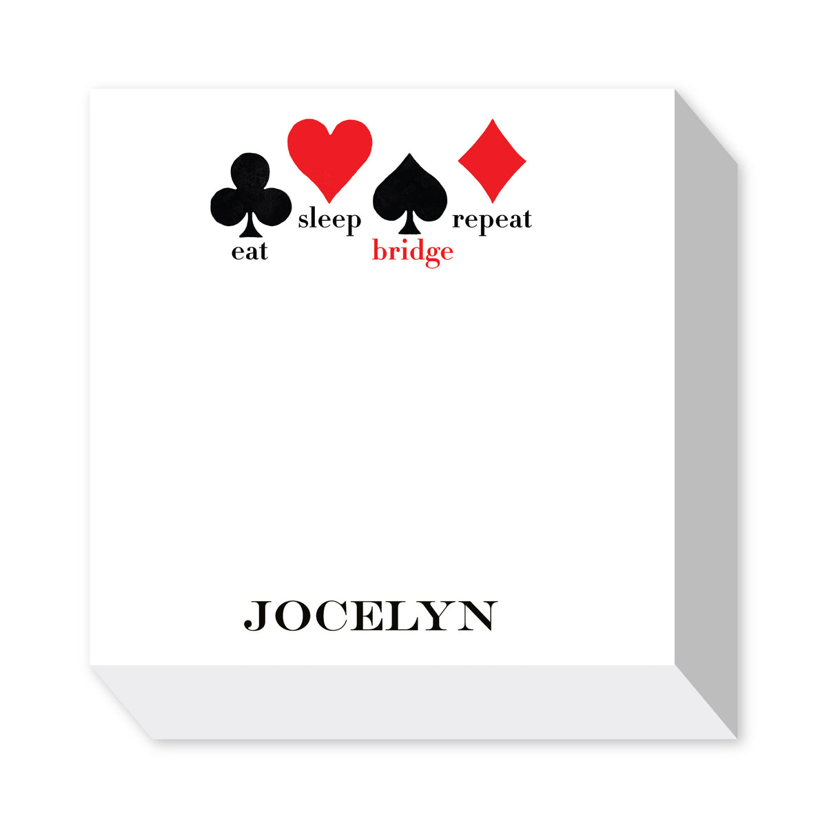 BRIDGE PERSONALIZED NOTEPADS