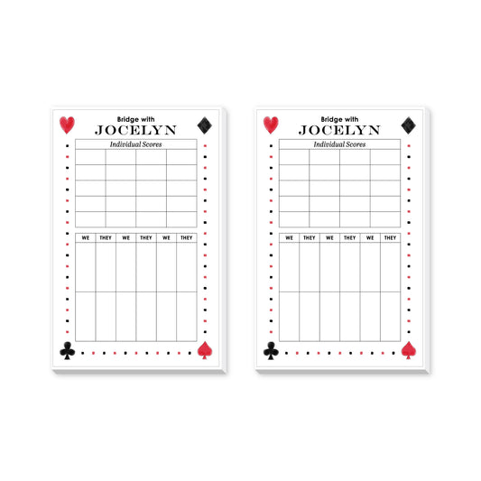 BRIDGE PERSONALIZED NOTEPADS
