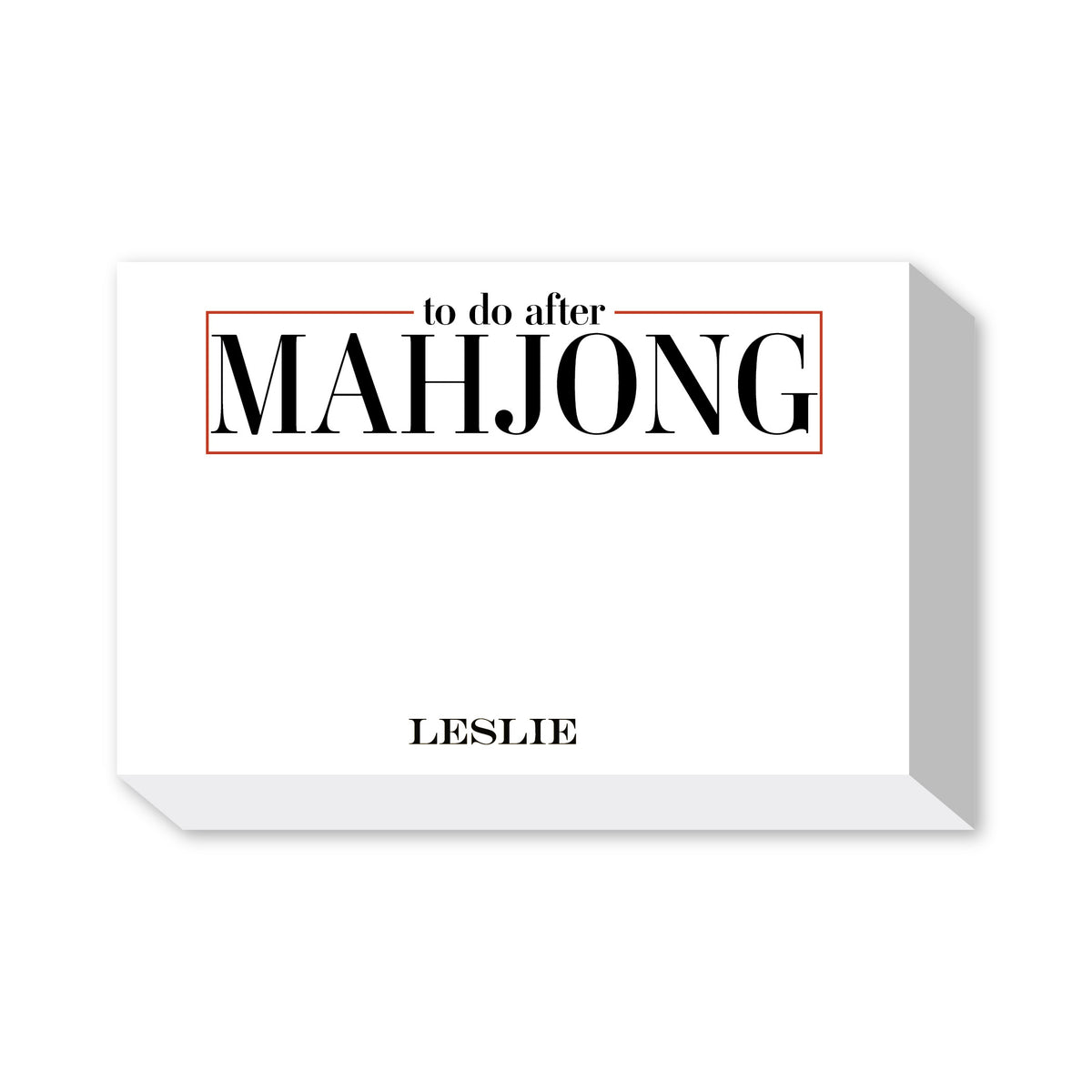 MAHJONG PERSONALIZED NOTEPADS