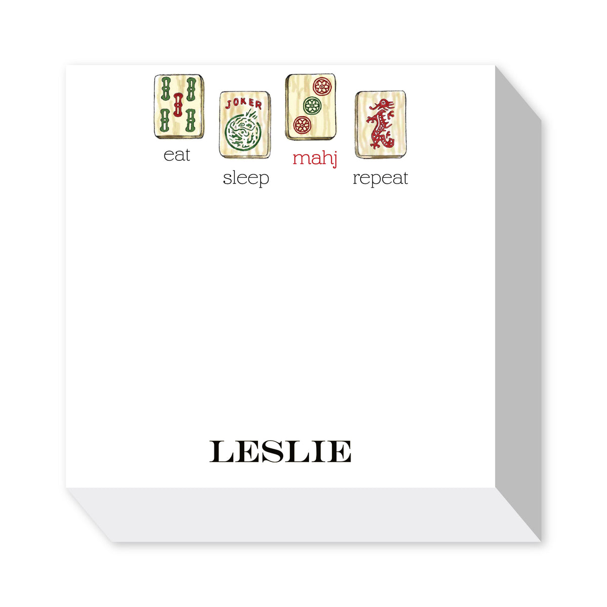 MAHJONG PERSONALIZED NOTEPADS