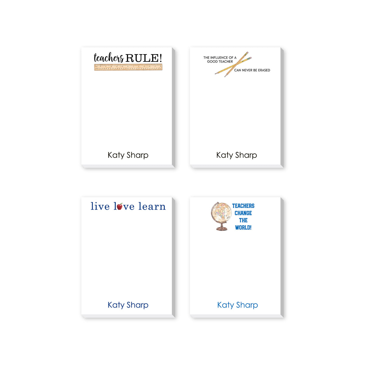 TEACHER PERSONALIZED NOTEPADS
