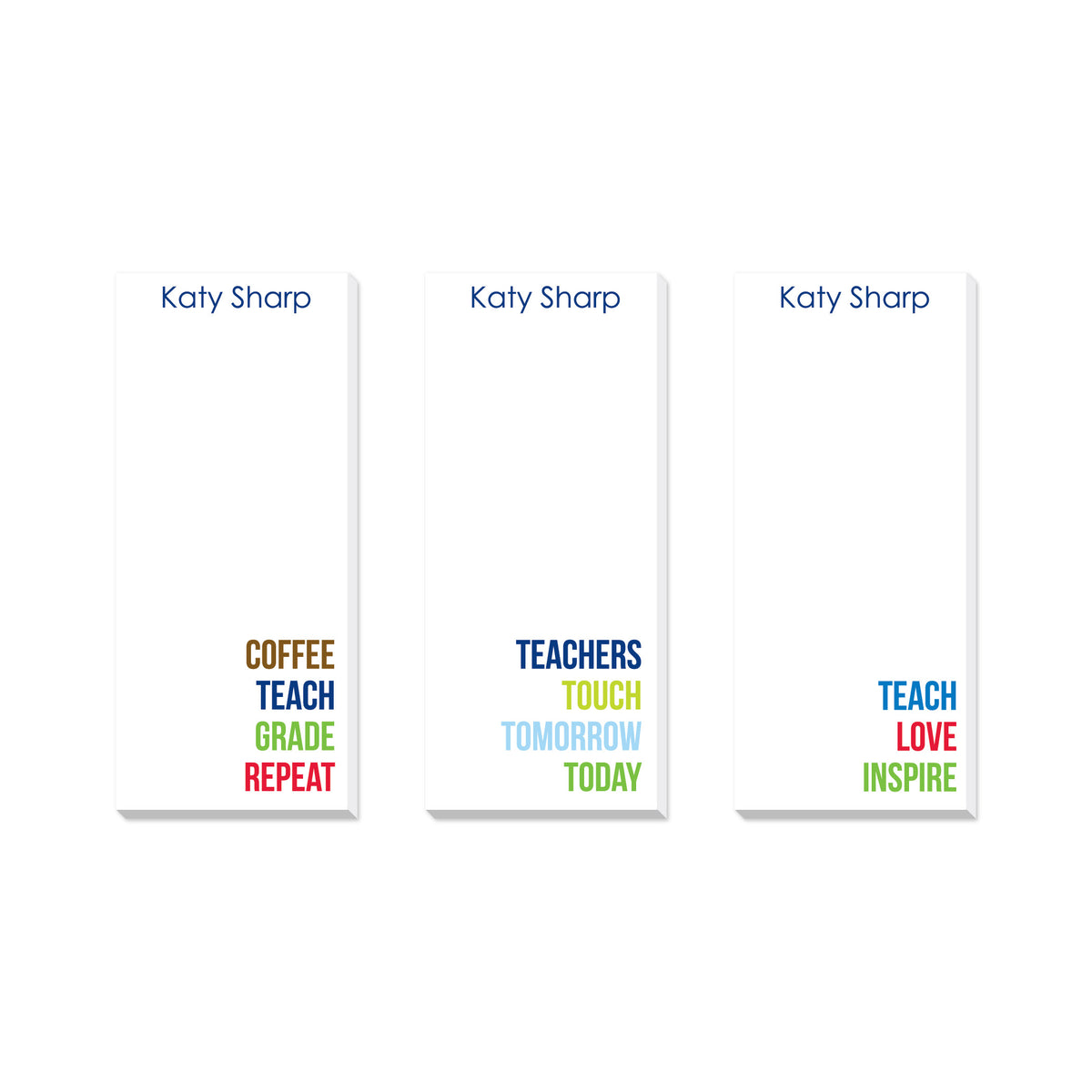 TEACHER PERSONALIZED NOTEPADS