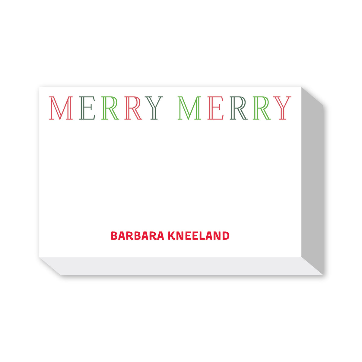 CHRISTMAS HOLIDAY PERSONALIZED NOTEPADS