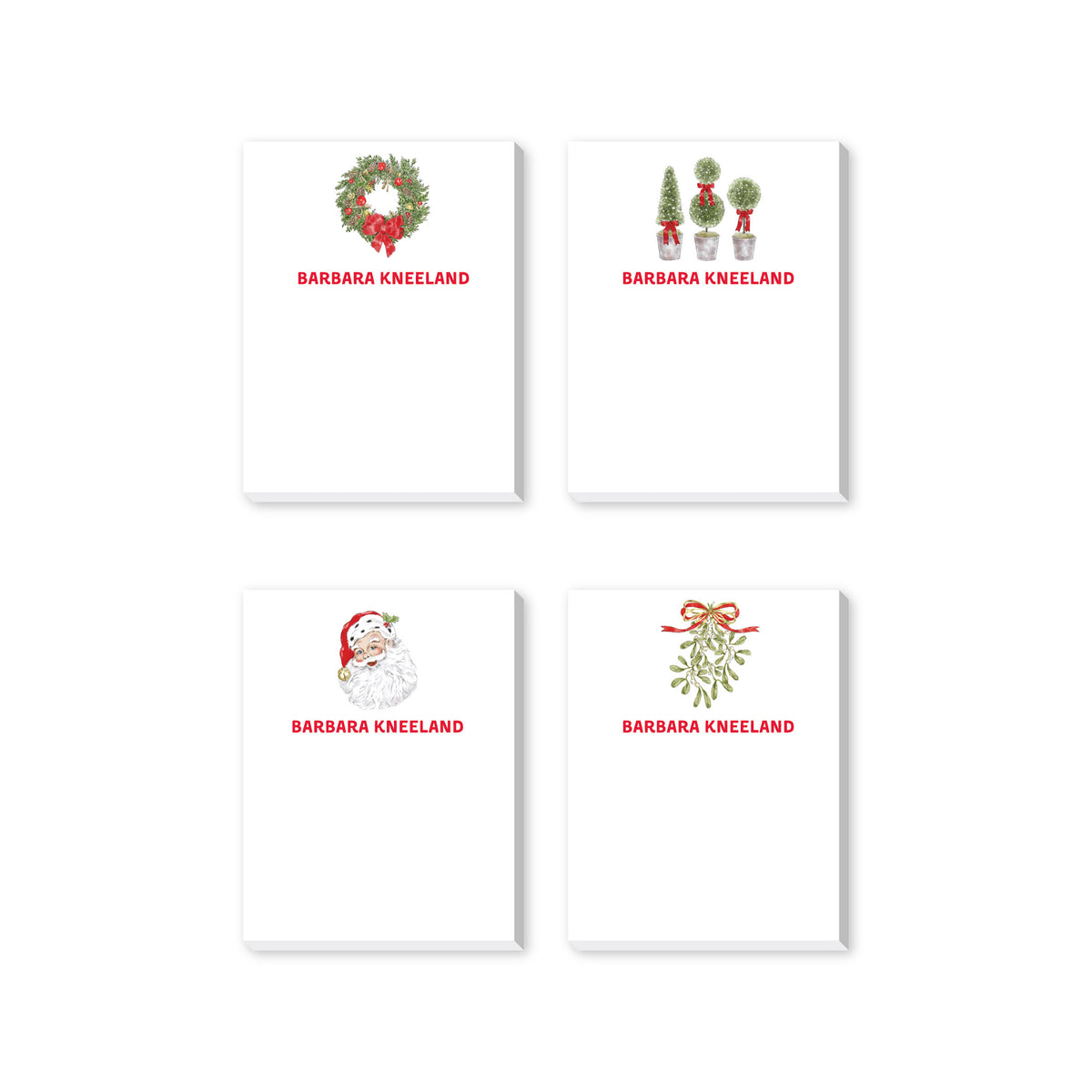 CHRISTMAS HOLIDAY PERSONALIZED NOTEPADS
