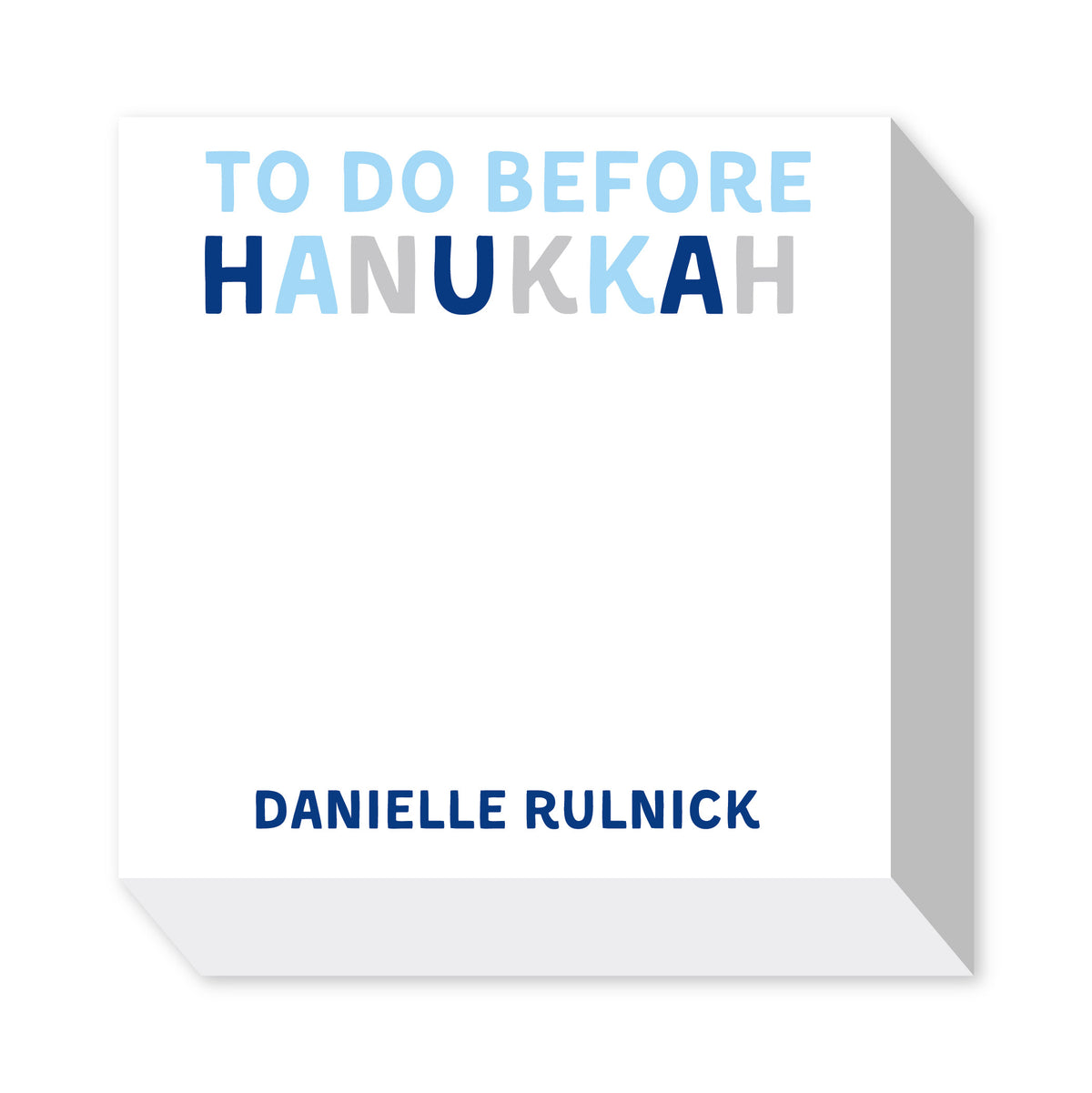 HANUKKAH PERSONALIZED NOTEPADS