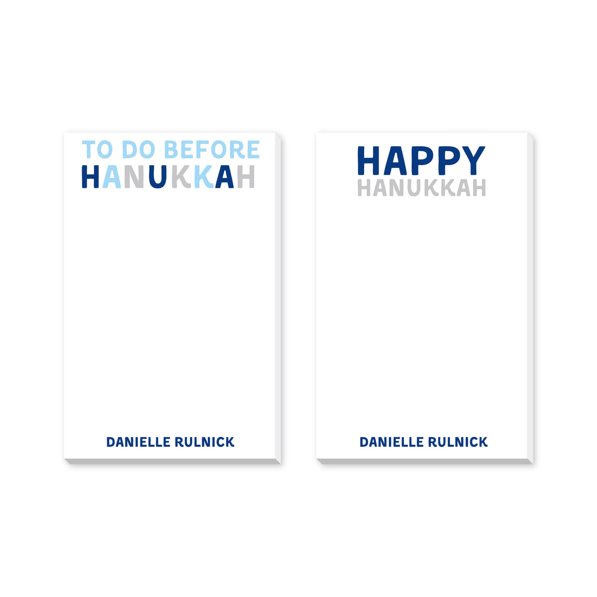 HANUKKAH PERSONALIZED NOTEPADS