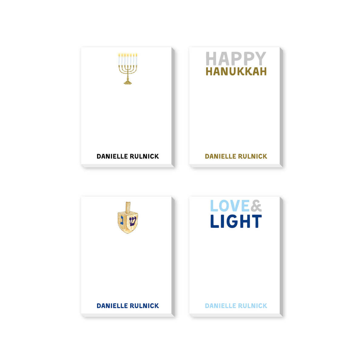 HANUKKAH PERSONALIZED NOTEPADS