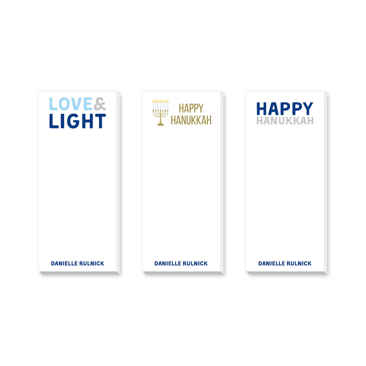 HANUKKAH PERSONALIZED NOTEPADS