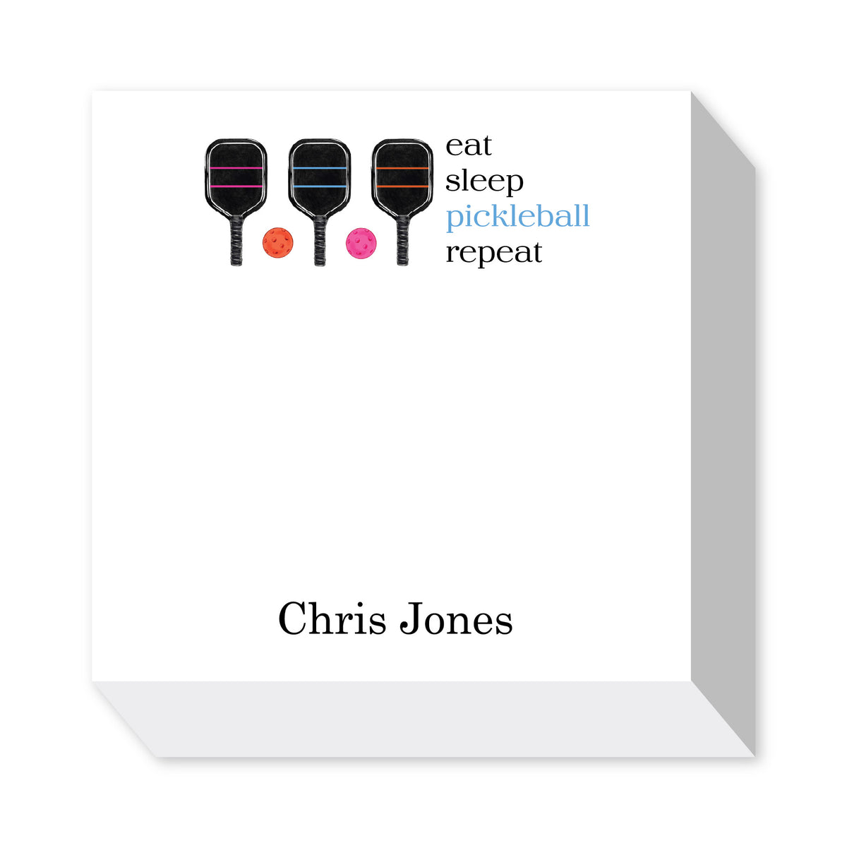 PICKLEBALL PERSONALIZED NOTEPADS