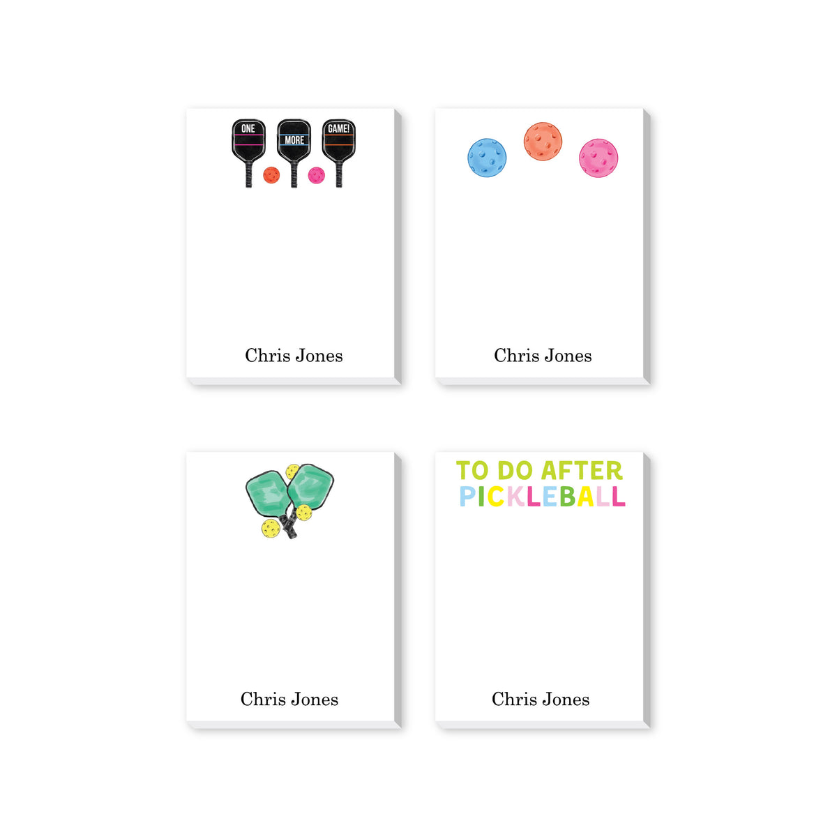 PICKLEBALL PERSONALIZED NOTEPADS