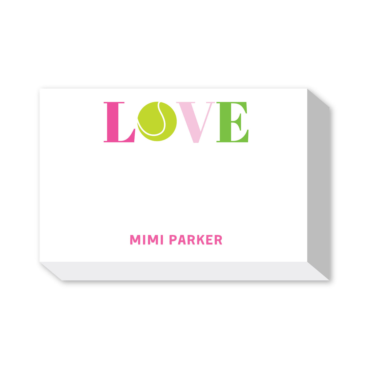 TENNIS PERSONALIZED NOTEPADS