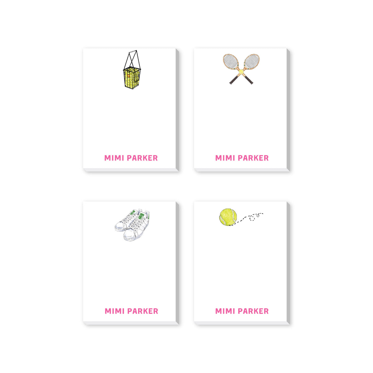 TENNIS PERSONALIZED NOTEPADS