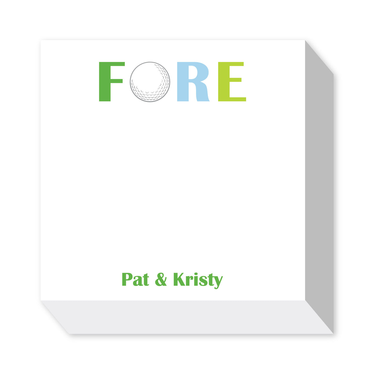 GOLF PERSONALIZED NOTEPADS