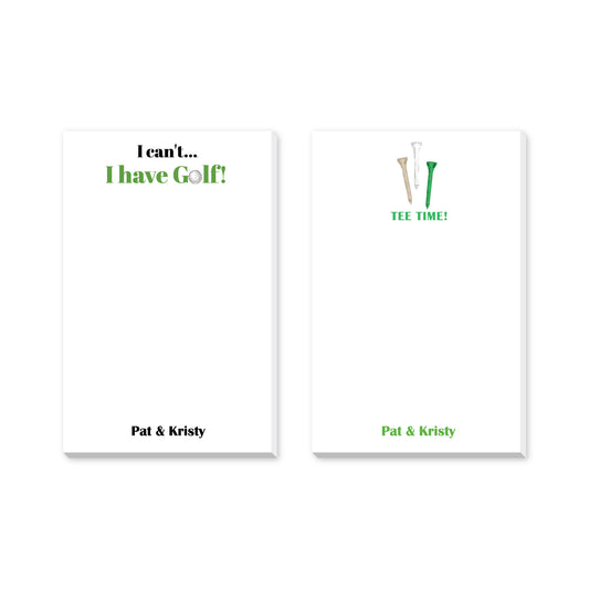 GOLF PERSONALIZED NOTEPADS