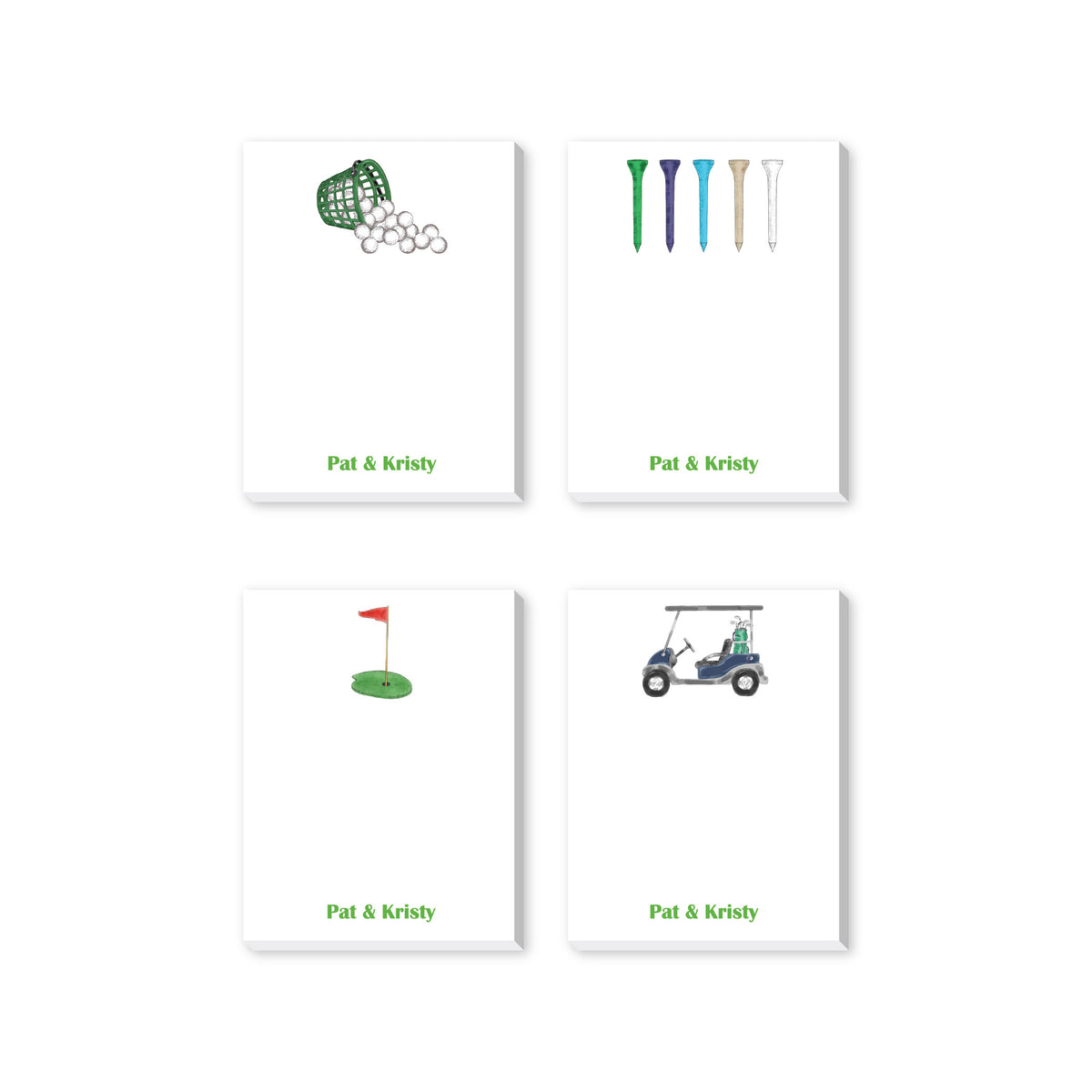 GOLF PERSONALIZED NOTEPADS