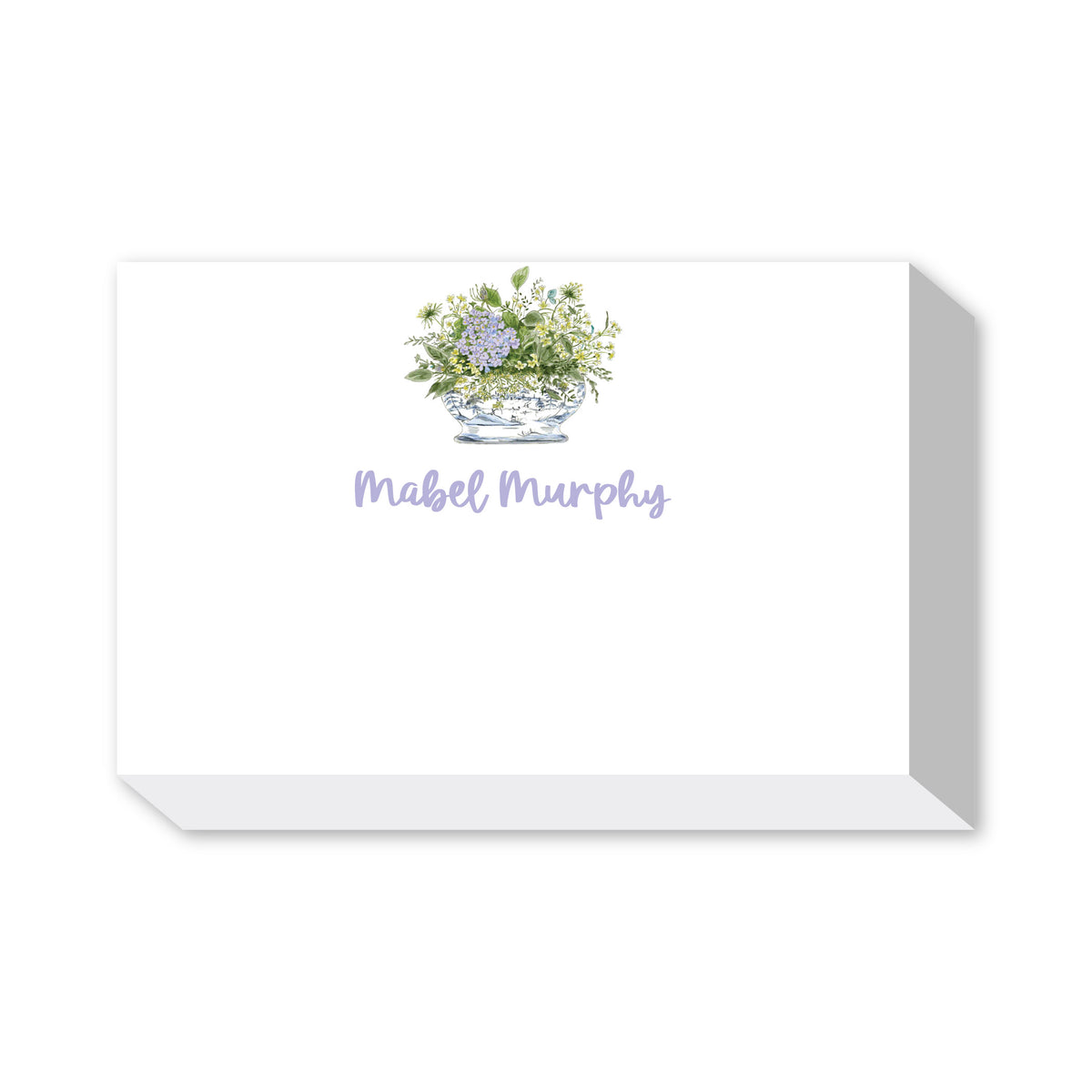 FLOWERS PERSONALIZED NOTEPADS