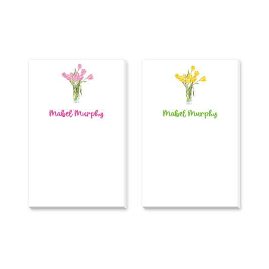 FLOWERS PERSONALIZED NOTEPADS