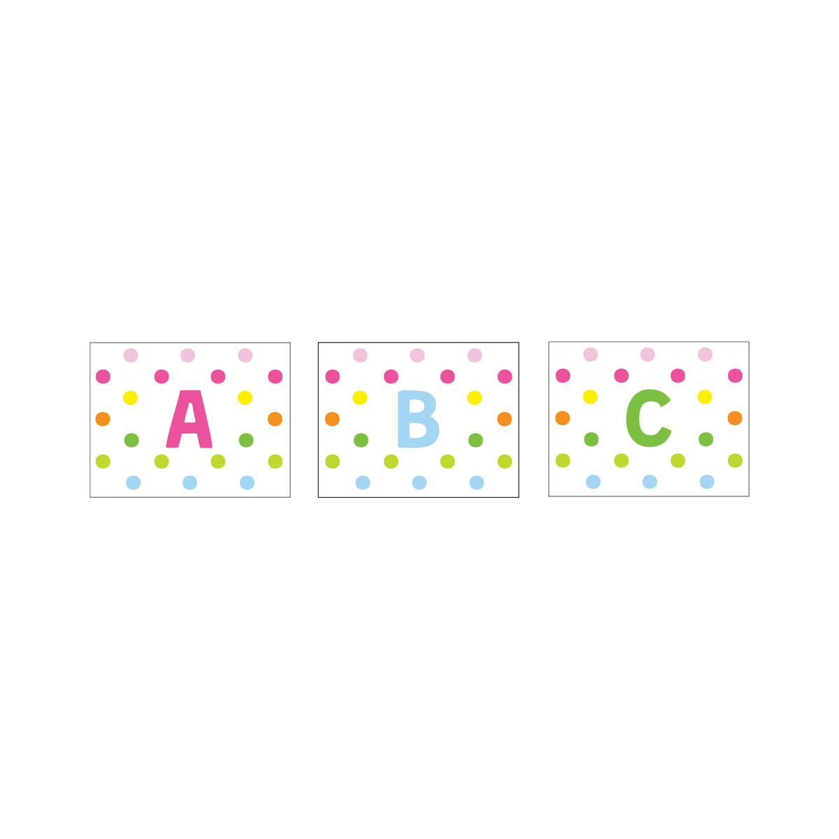 CONFETTI INITIAL FOLDOVER NOTES