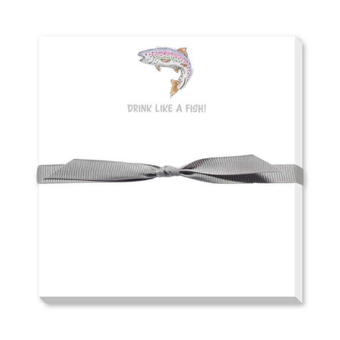 DRINK LIKE A FISH DOODLE NOTEPAD