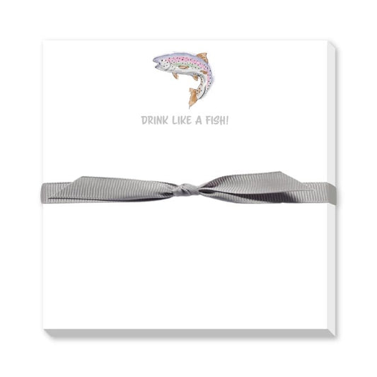 DRINK LIKE A FISH DOODLE NOTEPAD
