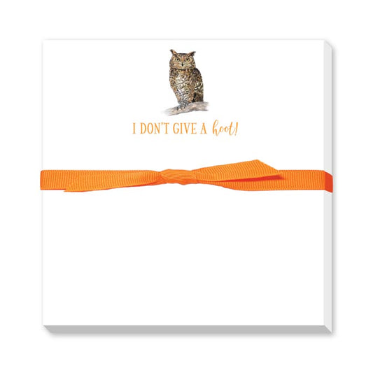 I DON'T GIVE A HOOT DOODLE NOTEPAD