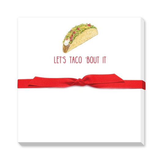 LET'S TACO 'BOUT IT DOODLE NOTEPAD