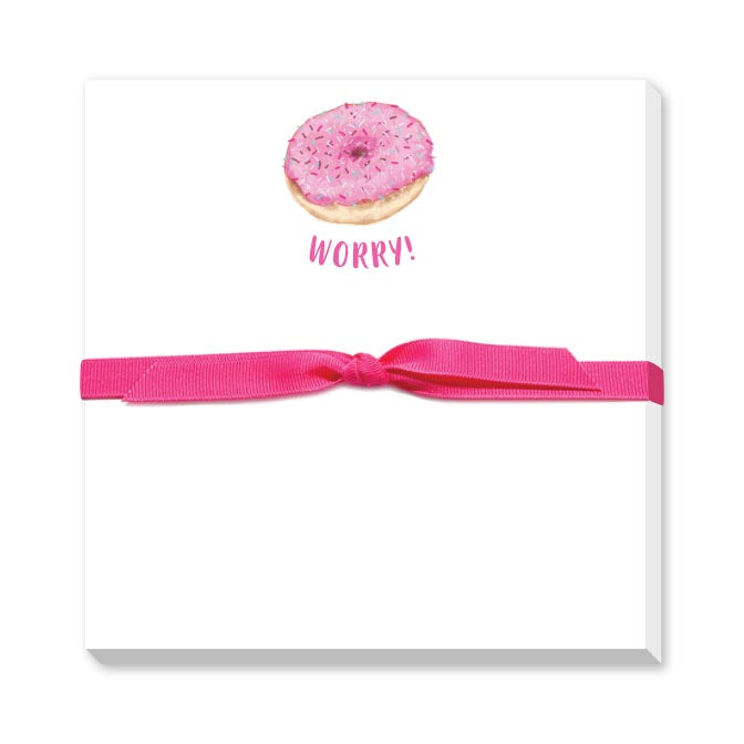 DONUT WORRY DOODLE NOTEPAD