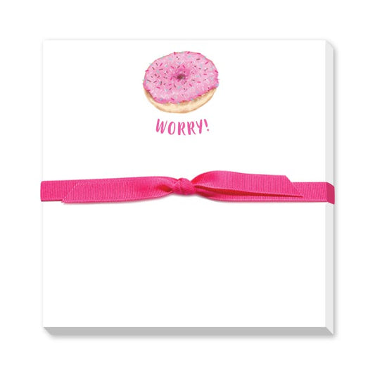 DONUT WORRY DOODLE NOTEPAD