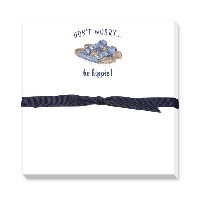 BE HIPPIE DOODLE NOTEPAD