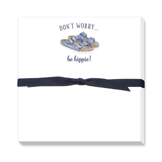 BE HIPPIE DOODLE NOTEPAD