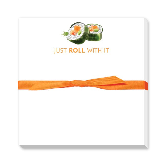 JUST ROLL WITH IT DOODLE NOTEPAD