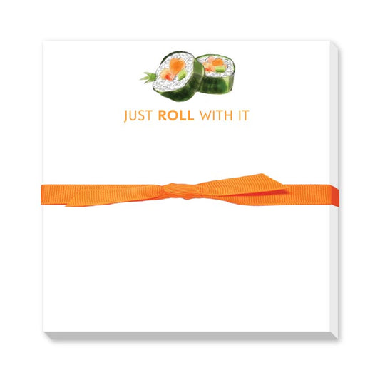 JUST ROLL WITH IT DOODLE NOTEPAD