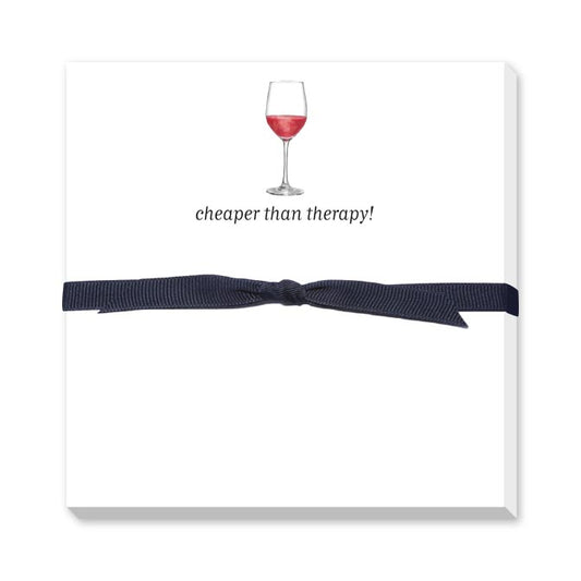 CHEAPER THAN THERAPY DOODLE NOTEPAD