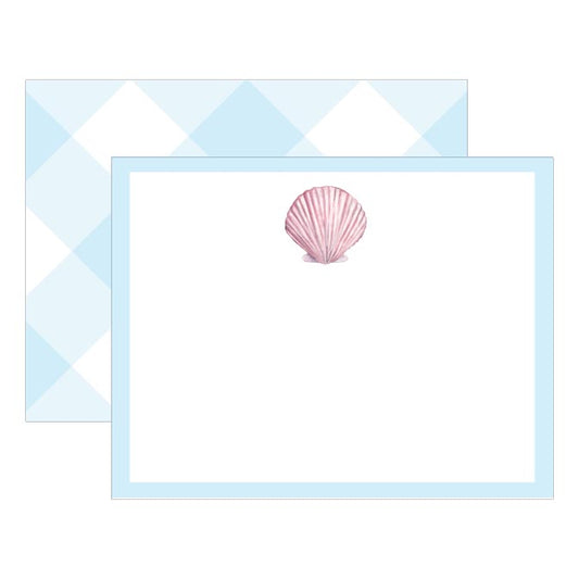 SEASHELL GINGHAM FLAT NOTES