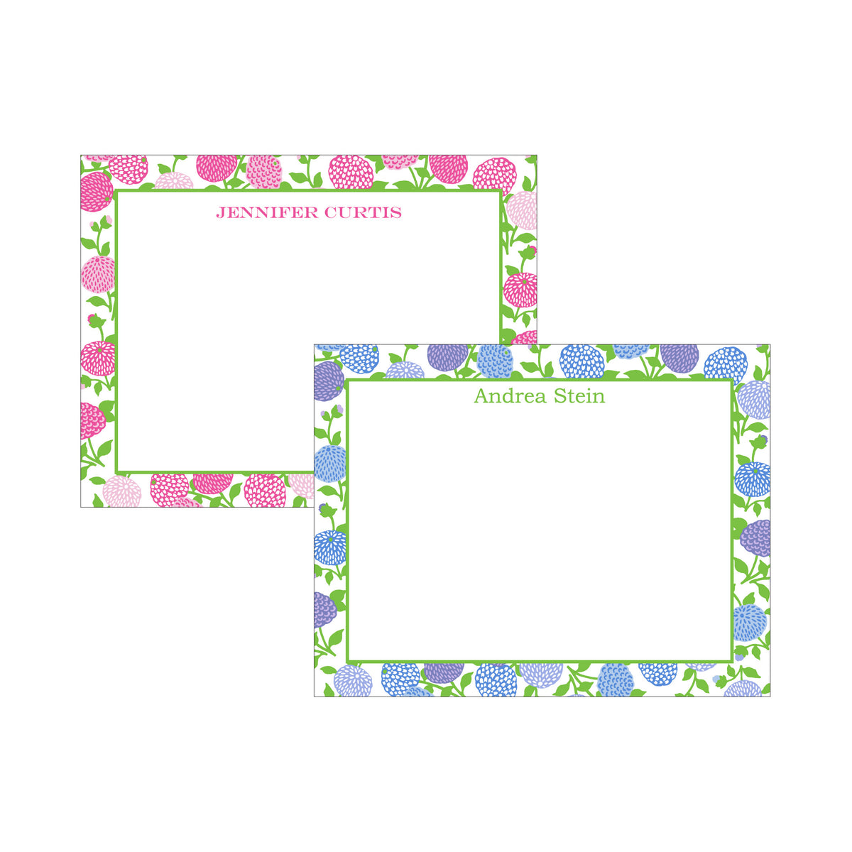 FLORAL PERSONALIZED FLAT NOTES