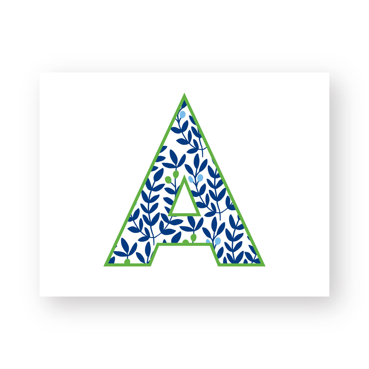 FLORAL INITIAL FOLDOVER NOTES