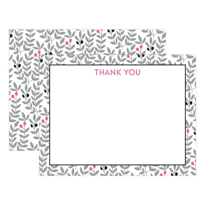 LEAVES THANK YOU FLAT NOTES