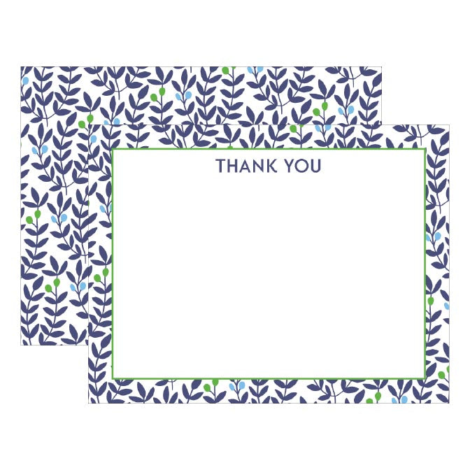 LEAVES THANK YOU FLAT NOTES